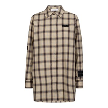 Haute L' Amitie - Idel Button Check Shirt - Beige Check